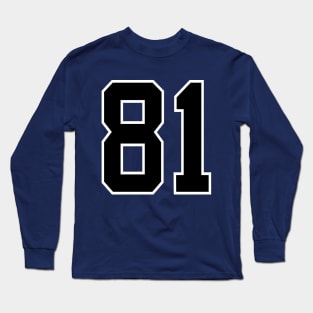 Number 81 Long Sleeve T-Shirt